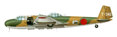 Японский бомбардировщик G3M "Нелл"